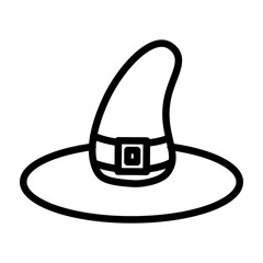 Wall Mural - Hat Vector Line Icon Design