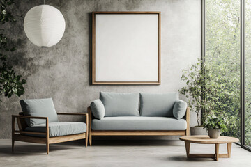 Poster - Modern Living Room Interior.