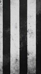 Canvas Print - Textured Stripes in Black and White Abstract Design