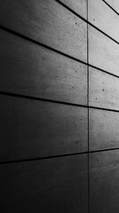 Canvas Print - Abstract Concrete Wall with Dark Horizontal Panels