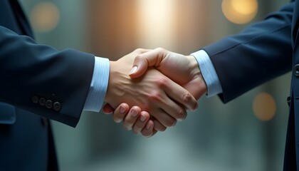 Business partnership concept. Businessman handshake for teamwork of business merger and acquisition, successful negotiate,hand shake,two businessman shake hand with partner to celebration partnership 