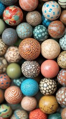 Canvas Print - Colorful Decorative Balls in Various Patterns