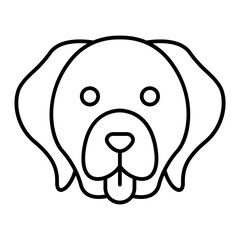 Sticker - Golden Retriever dog face