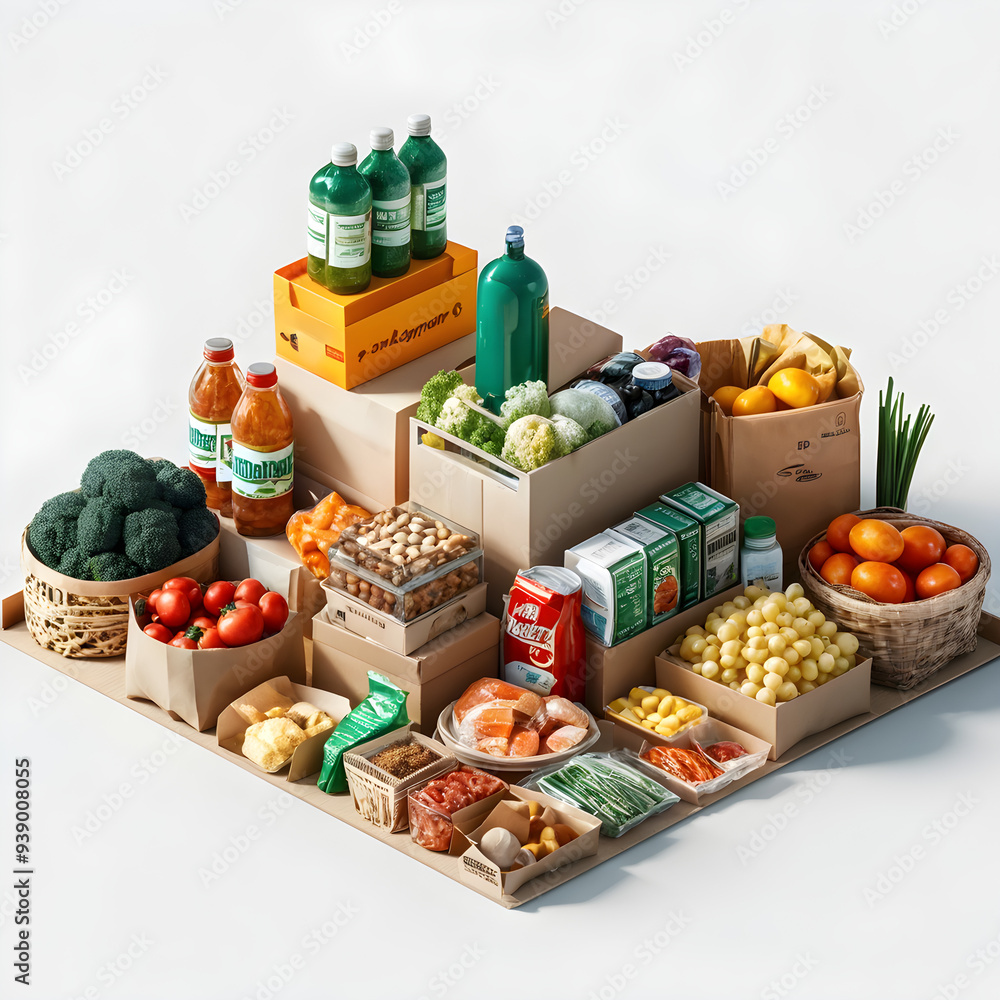 Explore a collection of Q version supermarket goods in high resolution ...