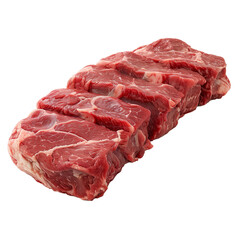 Beef isolated on a transparent background