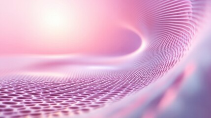 Wall Mural - A pink background with a pink wave in the foreground