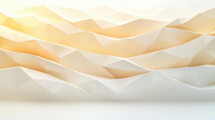 Wall Mural - The image is a white and yellow mountain range with a lot of white lines