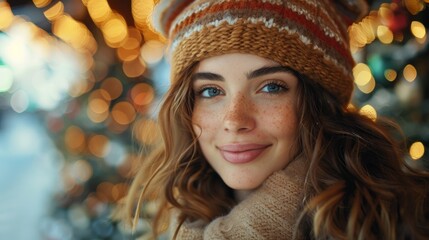 Happy woman eating tacos during lunch with friends in Mexican restaurant., AI Generative