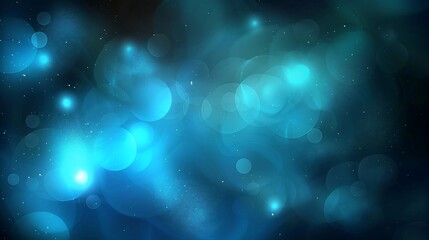 Aufkleber - Blue Bokeh Background.