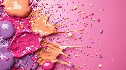 Fototapete - Colorful Paint Splash.