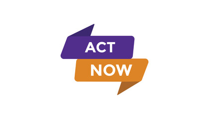 Wall Mural - act now button web banner templates. vector illustration