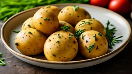 Canvas Print -  Freshly harvested potatoes ready for a delicious meal