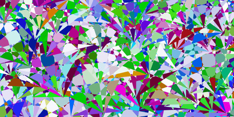 Wall Mural - Light Multicolor vector template with triangle shapes.