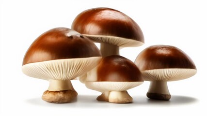 Canvas Print -  Natural beauty  A cluster of fresh brown mushrooms