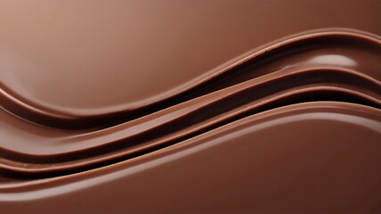 Close-up of smooth, rich chocolate waves.