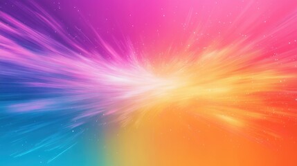 Poster - Vibrant abstract gradient background with dynamic light streaks in pink, purple, blue, and orange hues, ideal for modern and colorful designs.