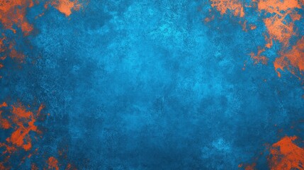 Poster - Abstract textured background with vibrant blue and orange hues, perfect for design projects, presentations, and artistic creations.