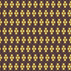 Wall Mural - 70s retro vintage Mid Century Modern Seamless Pattern