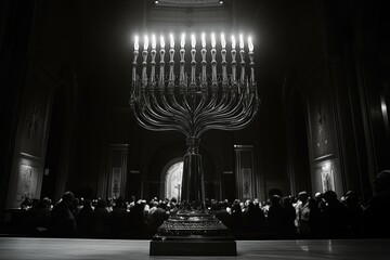 Poster - Menorah Synagogue Ceremony Judaism Religion Spiritual Symbol