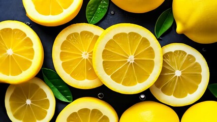 Canvas Print -  Fresh citrus delight ready to zest up your day