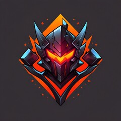 Sticker - Cybernetic Knight Logo Design