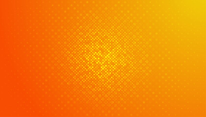 Sticker - Halftone dots on orange background