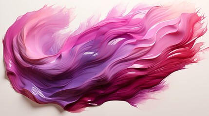 Wall Mural - a painting of a pink flame with purple and blue streaks