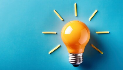 Bright new idea concept. Back to school light bulb idea. Generated image