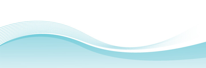 Wall Mural - abstract blue wave background, minimal wave design concept, vector illustration. for banner, banner.