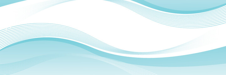 Wall Mural - abstract blue wave background, minimal wave design concept, vector illustration. for banner, banner.