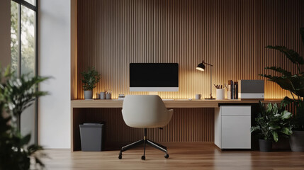 Wall Mural - minimalist images of sleek home offices