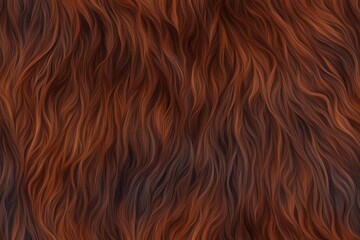 A seamless pattern of horsehide with a rich chestnut brown and black mane, AI Generated