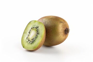 Kiwi isolated on white background. Close up. Studio shot.
