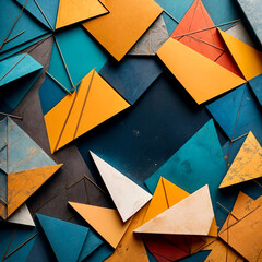 Poster - abstract geometric background