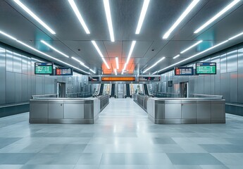 Canvas Print - Modern Subway Station Interior