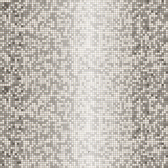 Disco ball silver gray mosaic pattern, shiny background. Metallic sequin foil or mirror backdrop. Abstract halftone wallpaper.