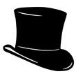 © Createcorner - black top hat isolated, high hat