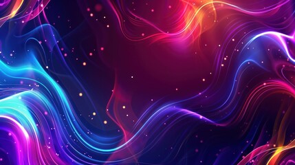 Poster - Abstract Colorful Swirling Lights