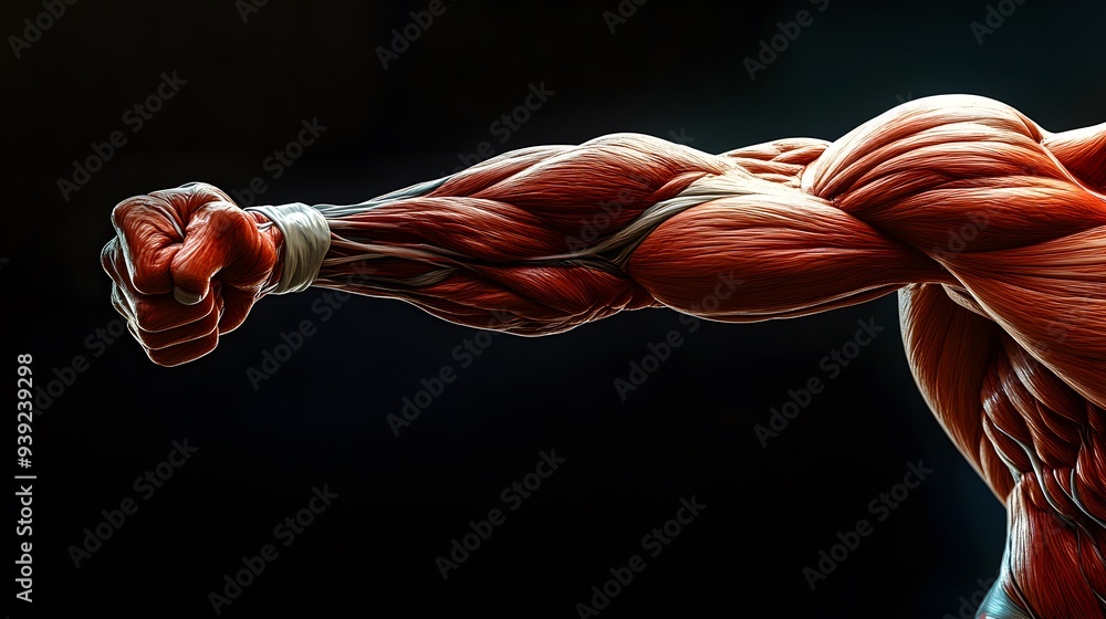 Punch Midsection Muscular System During a Punch: A dynamic image of the muscular system ...