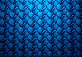 texture cable blue pattern isolated with white highlights,