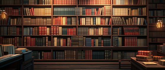 Wall Mural - bookstore with shelves filled with books