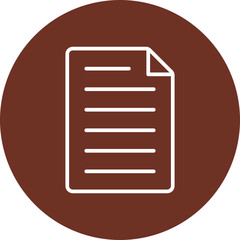 Sticker - Document Vector Icon Design