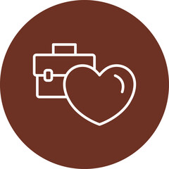 Sticker - Heart Vector Icon Design