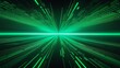 © Ekaterina - Abstract green lines, speed light effect. Green futuristic background with dynamic lines. graphic design element decoration