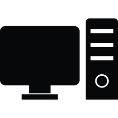 Computer, desktop, pc icon