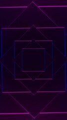 Wall Mural - rotating square spiral with colorful background. design. geometric spiral with squares. rotating spi