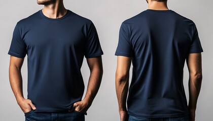 Navy Blue Tshirt A Brands Simple Identity Branding