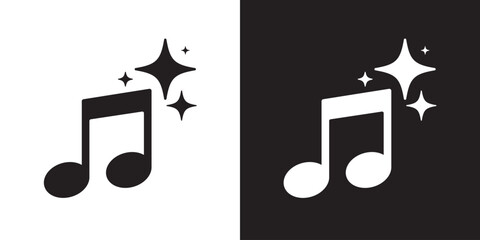 Fototapete - Generate music by AI icon. Artificial intelligence creates music concepts. Machine learning text to generate Musical. UI UX design for app and web. Vector illustration.