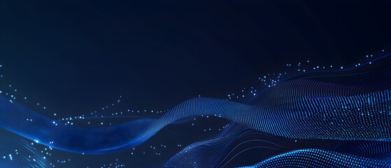 Wall Mural - a flat vector illustration of a coding concept, deep blue theme, technology background, code snippet