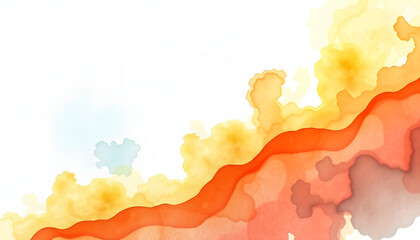 My journey. Watercolor concept background, design element isolated with white highlights, png